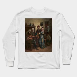 Don Quixote and Sancho Panza Entertained by Basil and Quiteria by Gustave Dore Long Sleeve T-Shirt